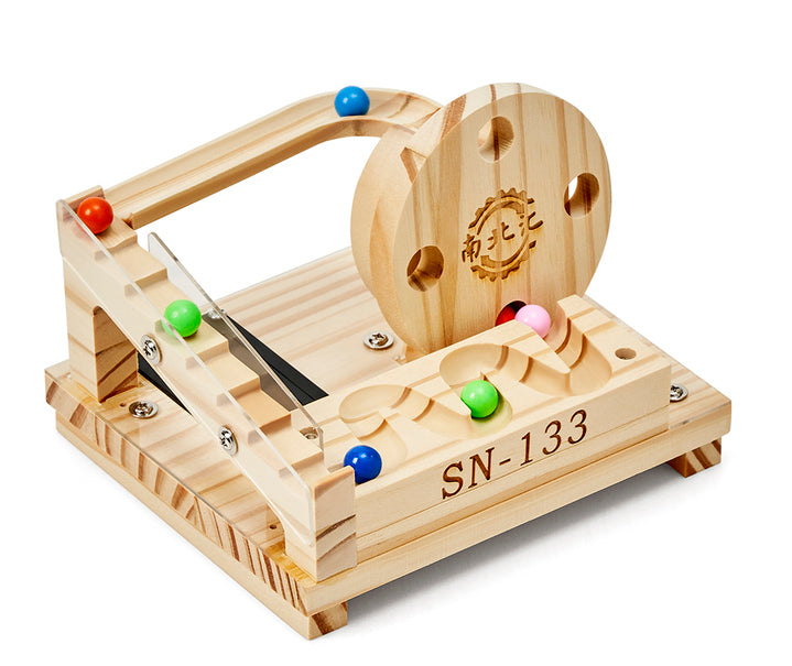 SN-133 Wheel Lift Chute & Steps — Wooden Marble Run Kit