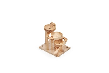 SN-113 Gear Lift Chutes and Bowls — Wooden Marble Run Kit with 1 Module